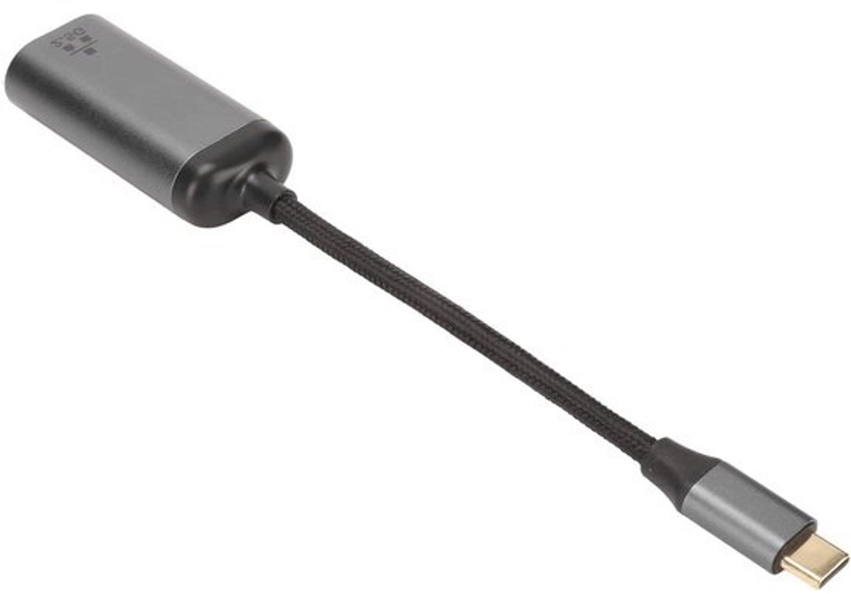 USB C Ethernet Adapter - Type C LAN Converter - Sneller Internet - 2.5Gbps Hoge Snelheid - 23 g - Grijs