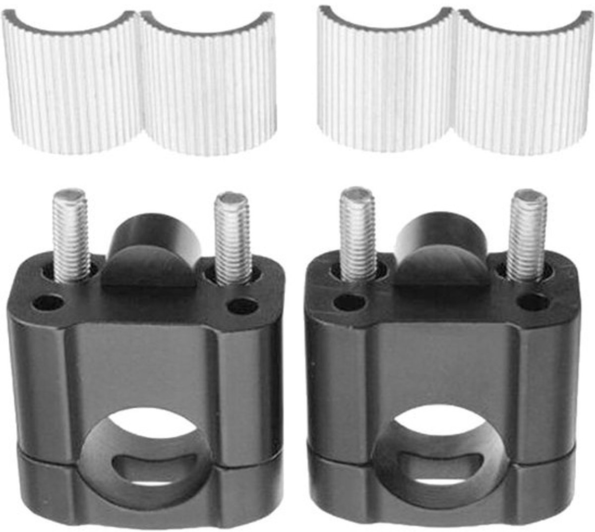 Motor Stuurverhogers - Stuurbeugels Motor - Comfortabeler Rijden - CNC Aluminium Legering - 28 Mm Klem - Zwart