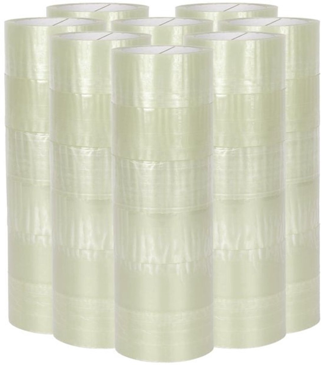 Verpakkingstape Rollen - Plakband PP - Verpakkingen Sluiten - Standaard Afrolgedrag - 50 mm x 66 m - Transparant