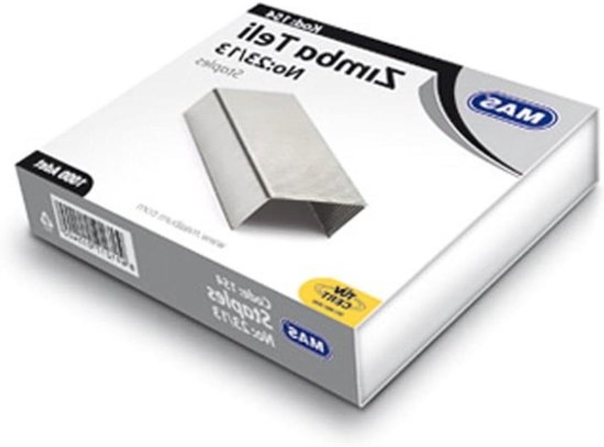 Nietjes - Verzinkte nietjes - Bevestigen van materialen - Type 23/13 - 1000 stuks - Metaal