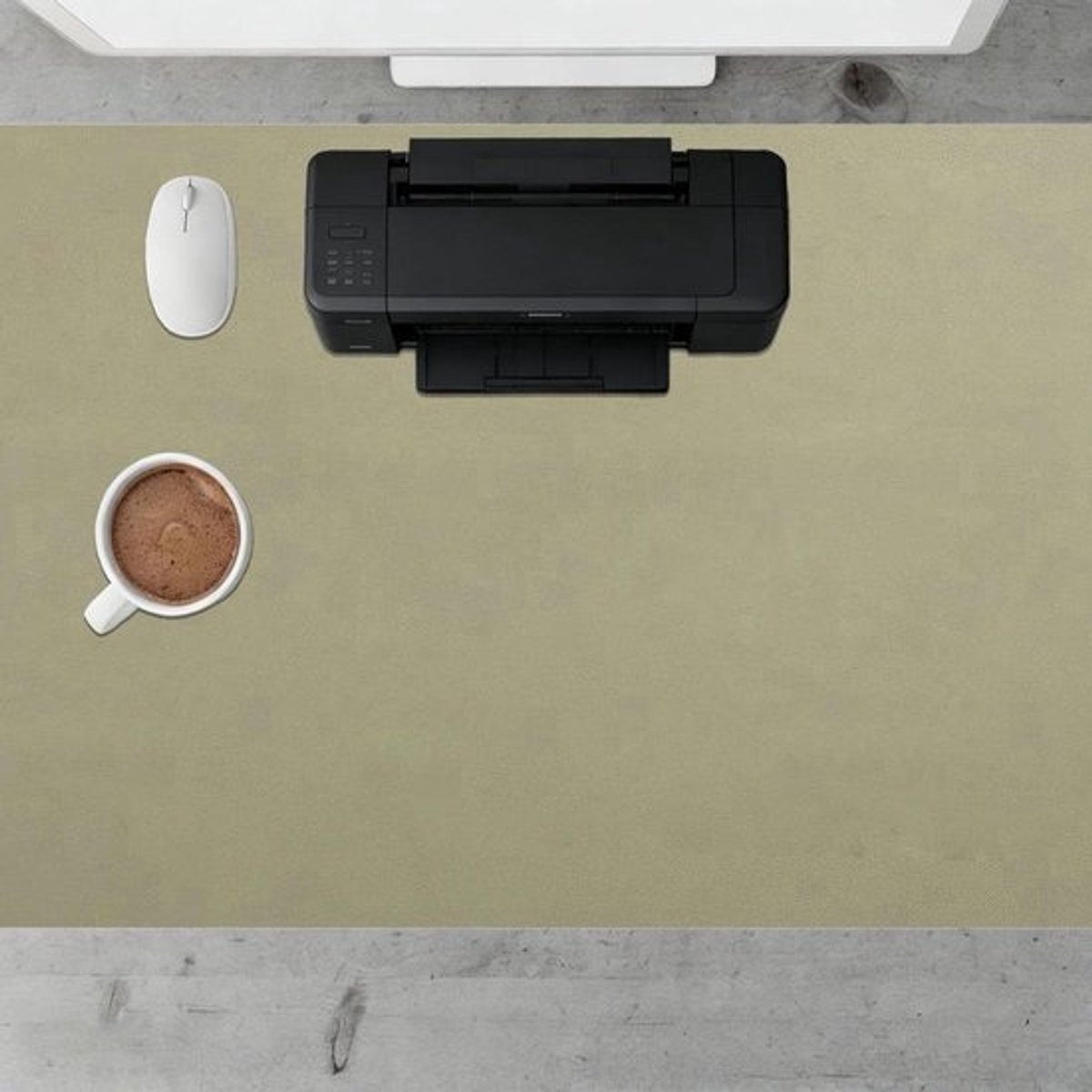 Bureauonderlegger - Bureaupad Schrijfonderlegger - Bureau Beschermen - Waterdicht Duurzaam Leer - 45 x 120 cm - Groen