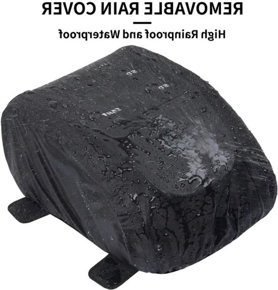 Motorfiets Tas - Zadeltas Achterbank - Motorrijden Opbergen - Sterke Magnetische Bevestiging - 21x14x28 cm - Zwart