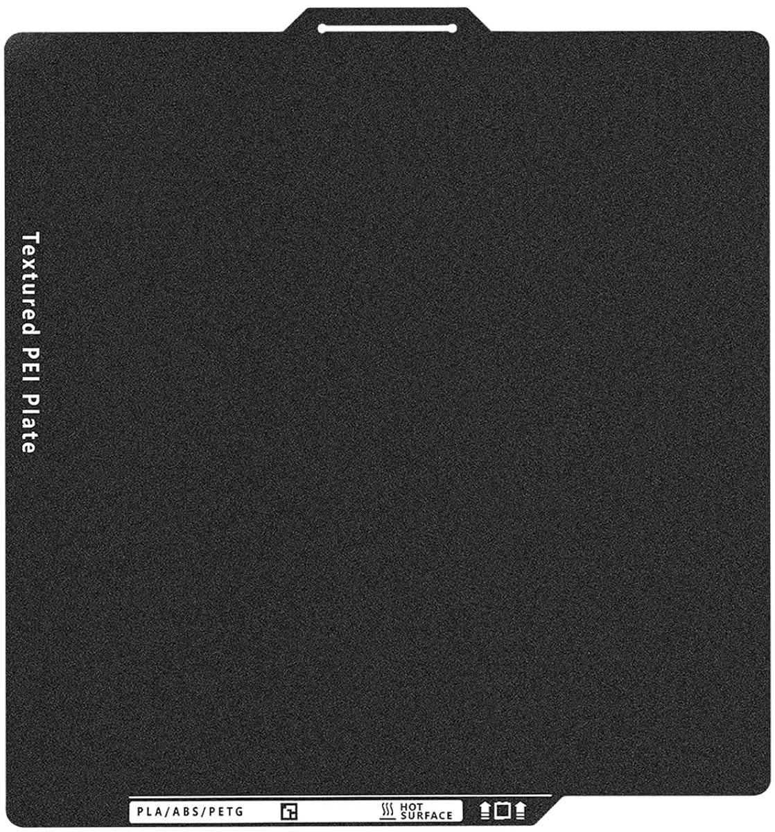 P1P, P1S PEI bouwplaat, 3D-printer dubbelzijdig zwart getextureerd PEI-platform met identificatiecode voor Bambu Lab P1/X1-serie, A1 257x257mm