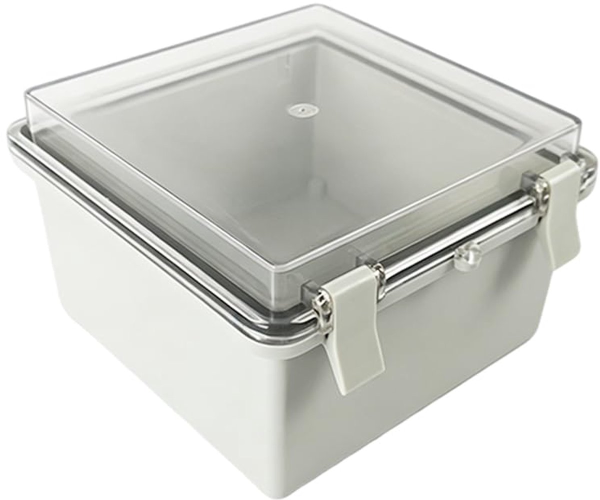 Aansluitdoos, waterdicht IP65, 150 x 150 x 90 mm, elektrische aansluitdoos, verdeeldoos buiten, projectbox, verdeelkast, opbouw, klemkast, opbouw, voor elektronisch, tuin, vochtige ruimtes