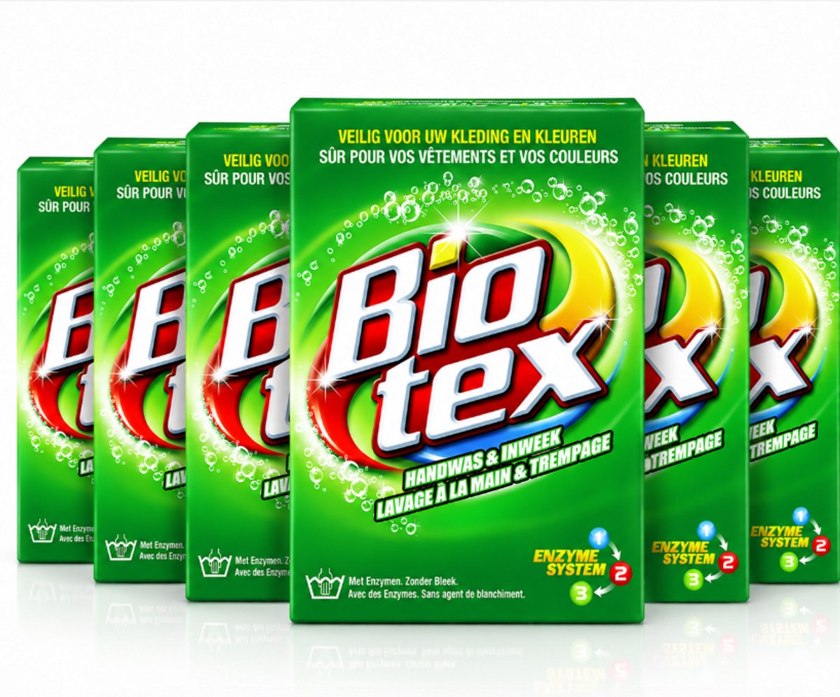 6x - Biotex - Handwas & Inweek Poeder - 720 gr - Voordeelverpakking