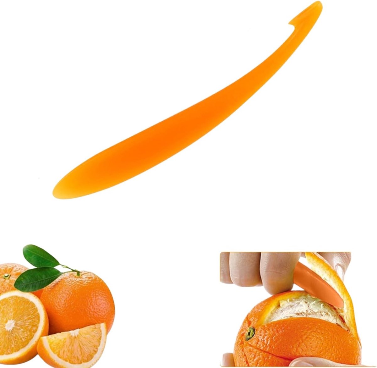 schiller, praktische oranje dunschiller voor sinaasappelen en andere citrusvruchten, praktisch gereedschap voor keuken en dagelijks gebruik (oranje)