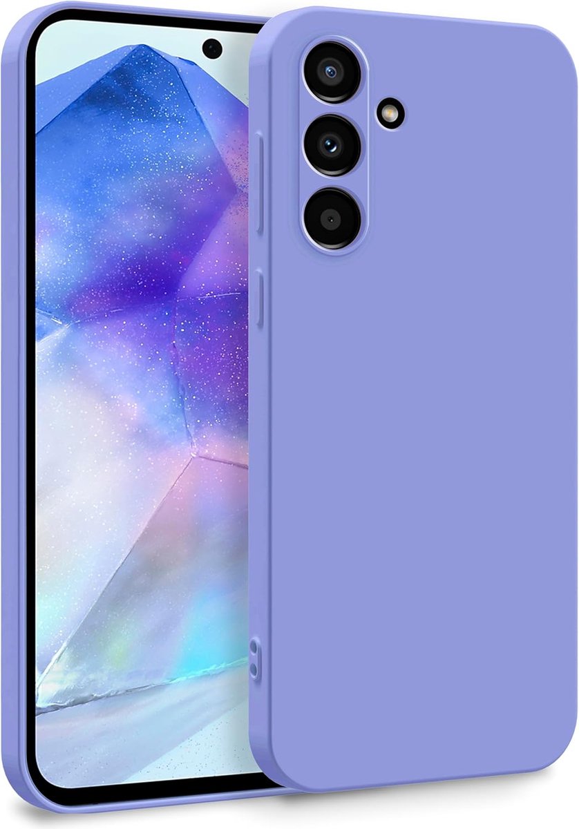 Hoesje Geschikt voor Samsung Galaxy S26 FE - Paars - Casemania Liquid Siliconen Back Cover met Camera Bescherming