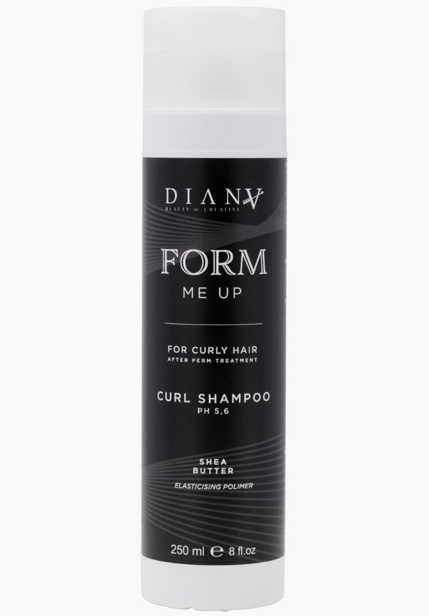 FORM me UP homecare organic Shampoo voor krullend haar 250ml Te gebruiken na een permanent, geeft glans aan het haar en beschermt het met karitéboter en flexibele polymeren, na permanente behandelingen , shampoo for curly hair , sulfaat vrije shampoo