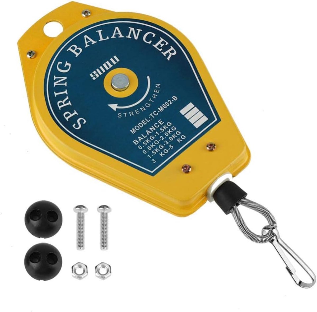 Dailygoods- Gereedschapshouder Uitschuifbaar - Hangend - Hoogwaardig Metaal/Kunststof - Draagvermogen 1,5 kg - Eenvoudig te Installeren - Robuust en D