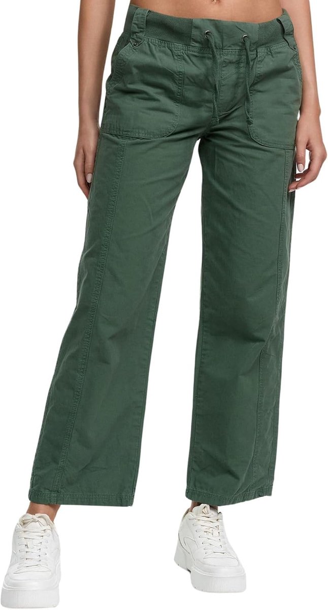 Stoffen broek dames broek Straight Fit Chino Wide Leg Regular F601