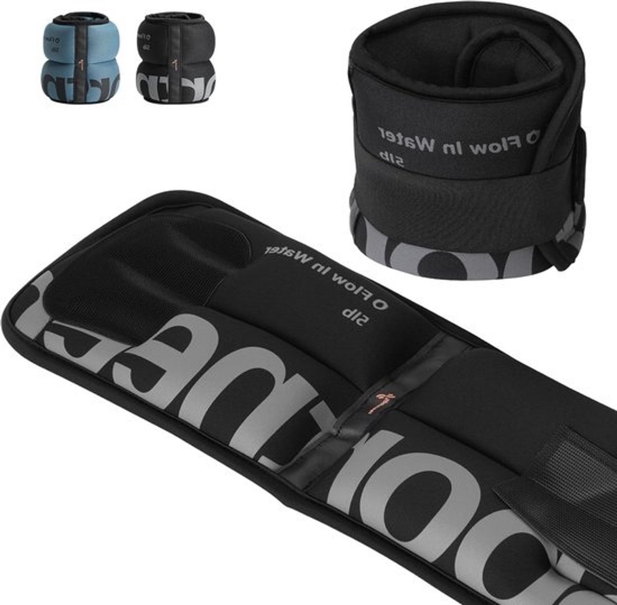 Enkelgewichten - Gewichtjes - Kracht Training - Verstelbare Band - 4.54 kg - Zwart
