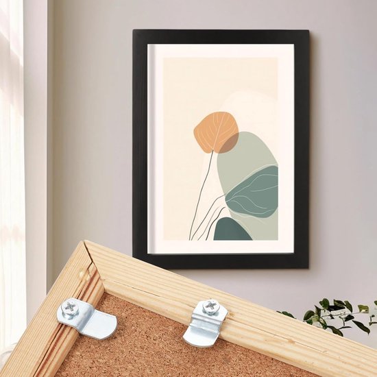 40 stuks offset canvas clips, fotolijsthangers, 20 stuks robuuste fotolijsten, spiegelclip met 20 schroeven, Z-vorm, canvas, schilderij, montage, clip, verborgen houder voor foto, foto, spiegel — afbeelding 3