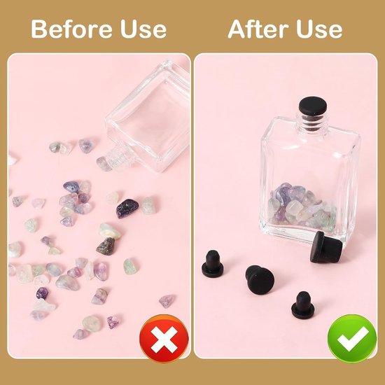 50 Stuks Siliconen Gatenstoppen in 5 Maten, Zwarte Ronde Rubber Stoppen, Waterdichte en Hittebestendige Plugs voor Gaten van 4-10 mm Diameter — afbeelding 3