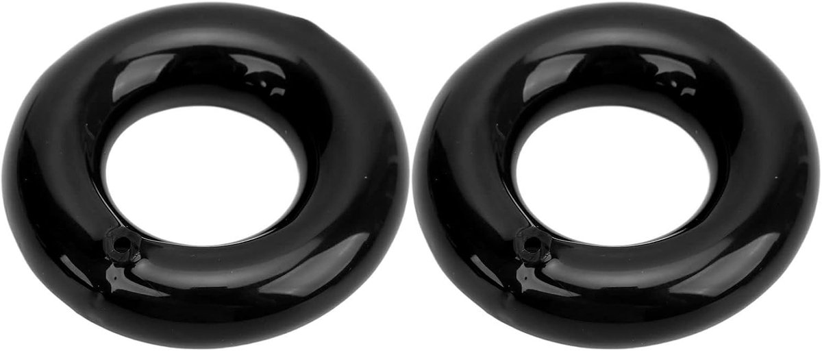 Hoogwaardige, duurzame, rubberen ijzeren kern, verzwaarde golfdonut voor krachttraining en opwarmen, 2-delige set