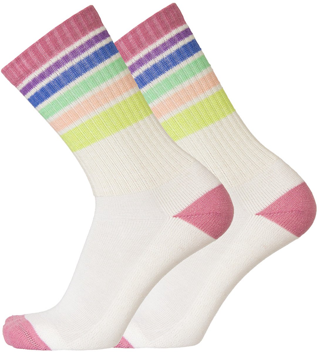UphillSport - 2-Pack - Tennissokken Merino - Vochtregulerend Wol - Heren / Dames - multi roze - 43-46 - 9519