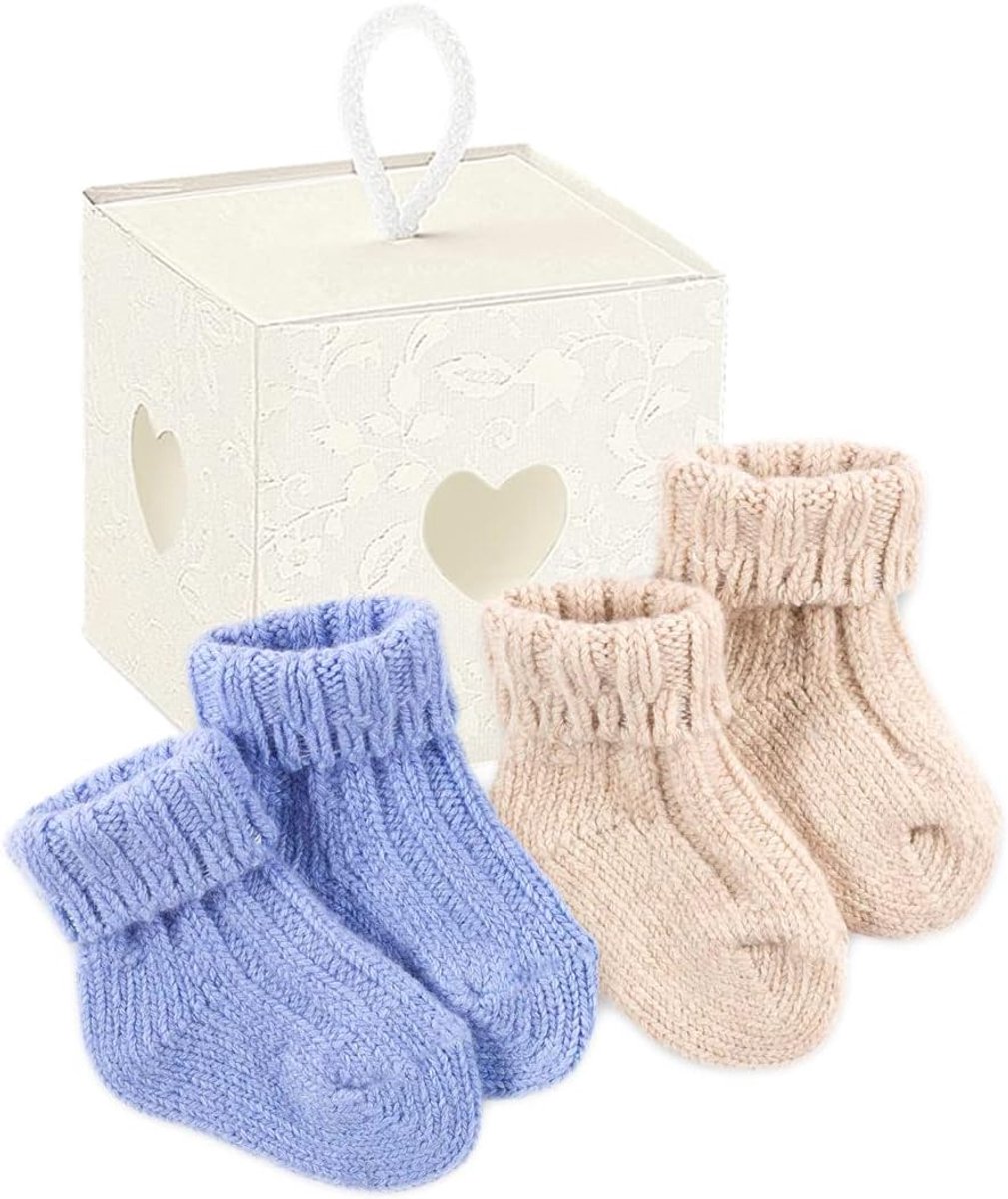 Sokken met Cashemire – collectie baby – zacht en warm, in geschenkdoos