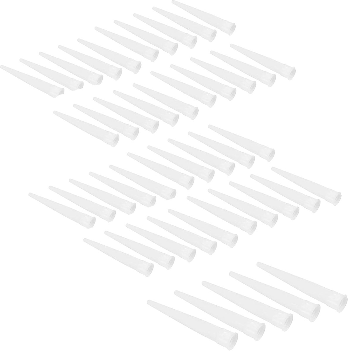 45 Siliconen Nozzles Applicator Plastic Kitpistool extender Caulk Nozzle Tip Tool voor Worst Breeuwen Pistool, Caulk Nozzles Applicator Wit