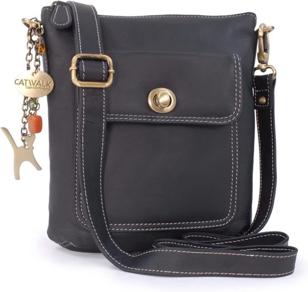 Dames Leren Crossbody Tas Verstelbare Afneembare Schouderriem
