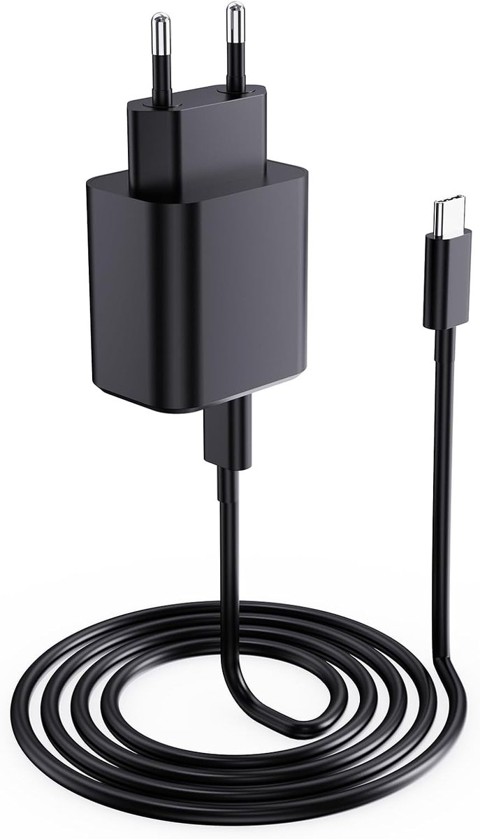 60W Oplader Compatibel met Nintendo Switch 2, met USB-C-kabel 1,5m | Netadapter 20V 3A, Snel Opladen voor Switch, Lite, OLED, Steam Deck, compatibel met 4K TV