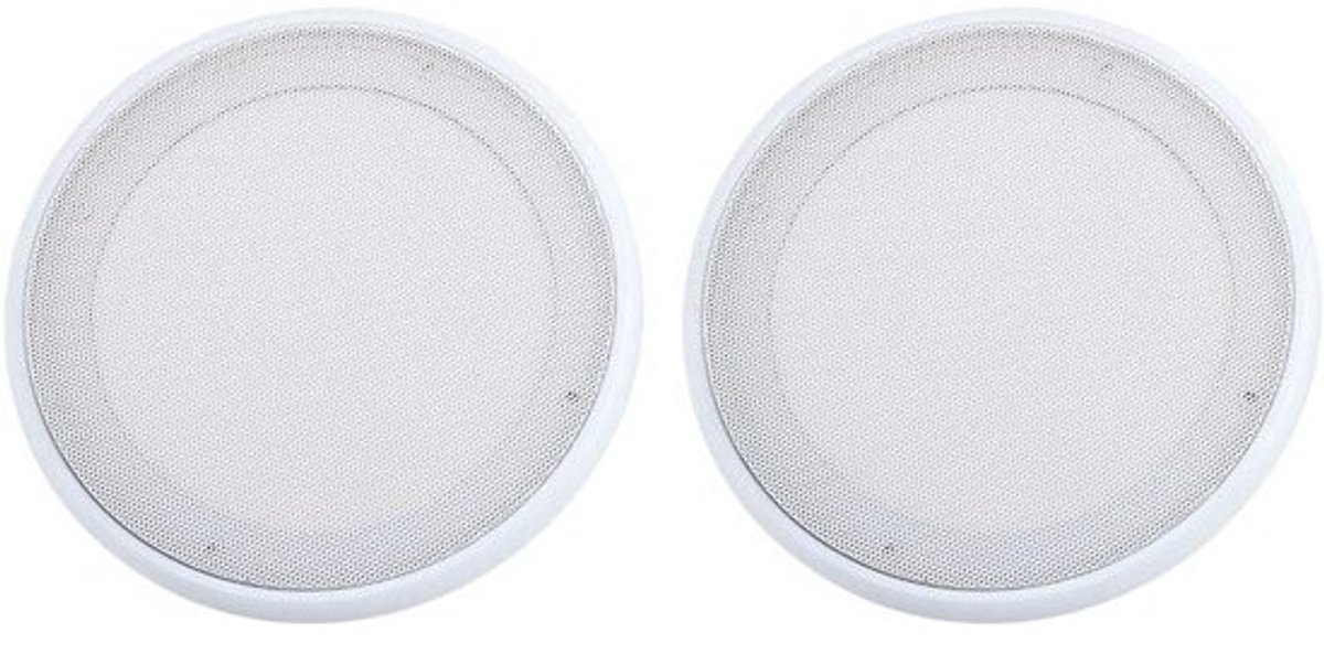 Luidspreker Grilles - Speaker Covers - Bescherming Luidsprekers - Metaal en ABS - 8 Inch - Wit