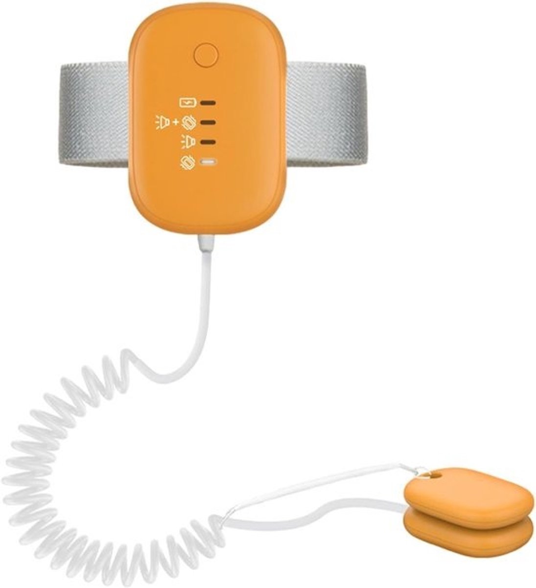 Bedplaswekker Zindelijkheid - Plas Alarm - Zindelijkheidstraining - 3 Alarm Modi - USB Opladen - Oranje