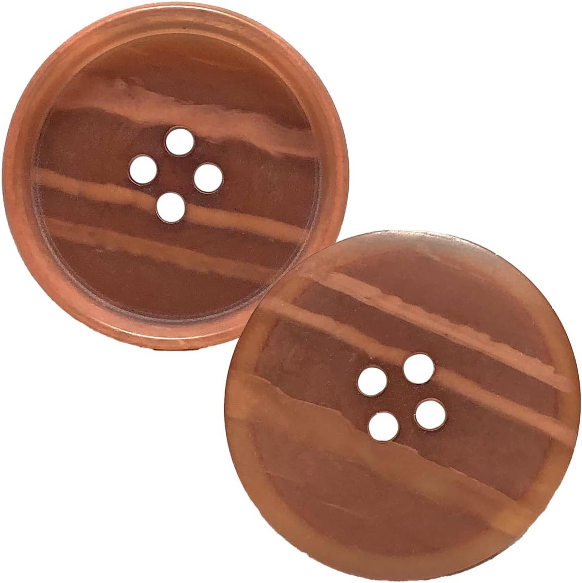Knopen Om Te Naaien, Ronde Harsknopen, Knutsel- en Naaiknopen Voor Decoratie en Kleding, Donkerrood 287, 23 mm