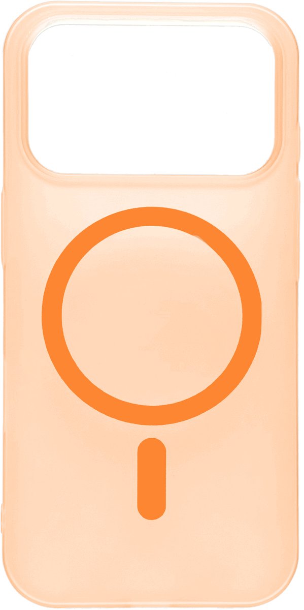 Casemania Hoesje Geschikt voor Apple iPhone 18 Pro Max - Oranje - Frosted Matte Hardcase Geschikt voor MagSafe - Slim Fit Anti-Fingerprint Back Cover - Draadloos Oplaadbare Telefoonhoesje