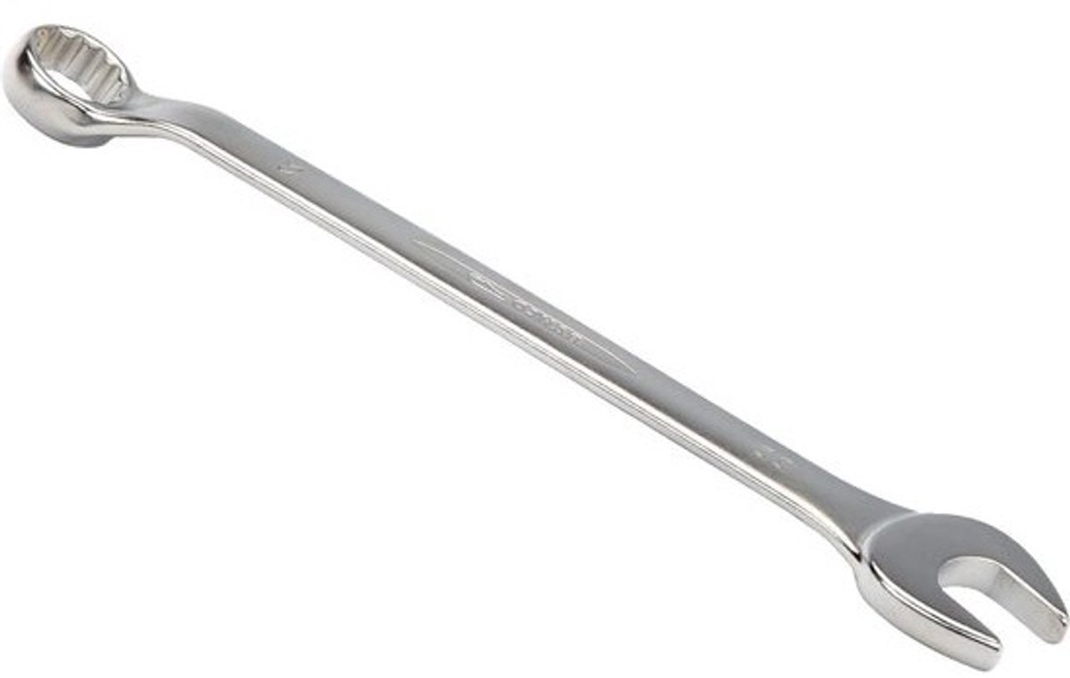Combinatiesleutel - Verstelbare sleutel - Kluswerk uitvoeren - Ergonomische handgreep - 23mm - Zilver