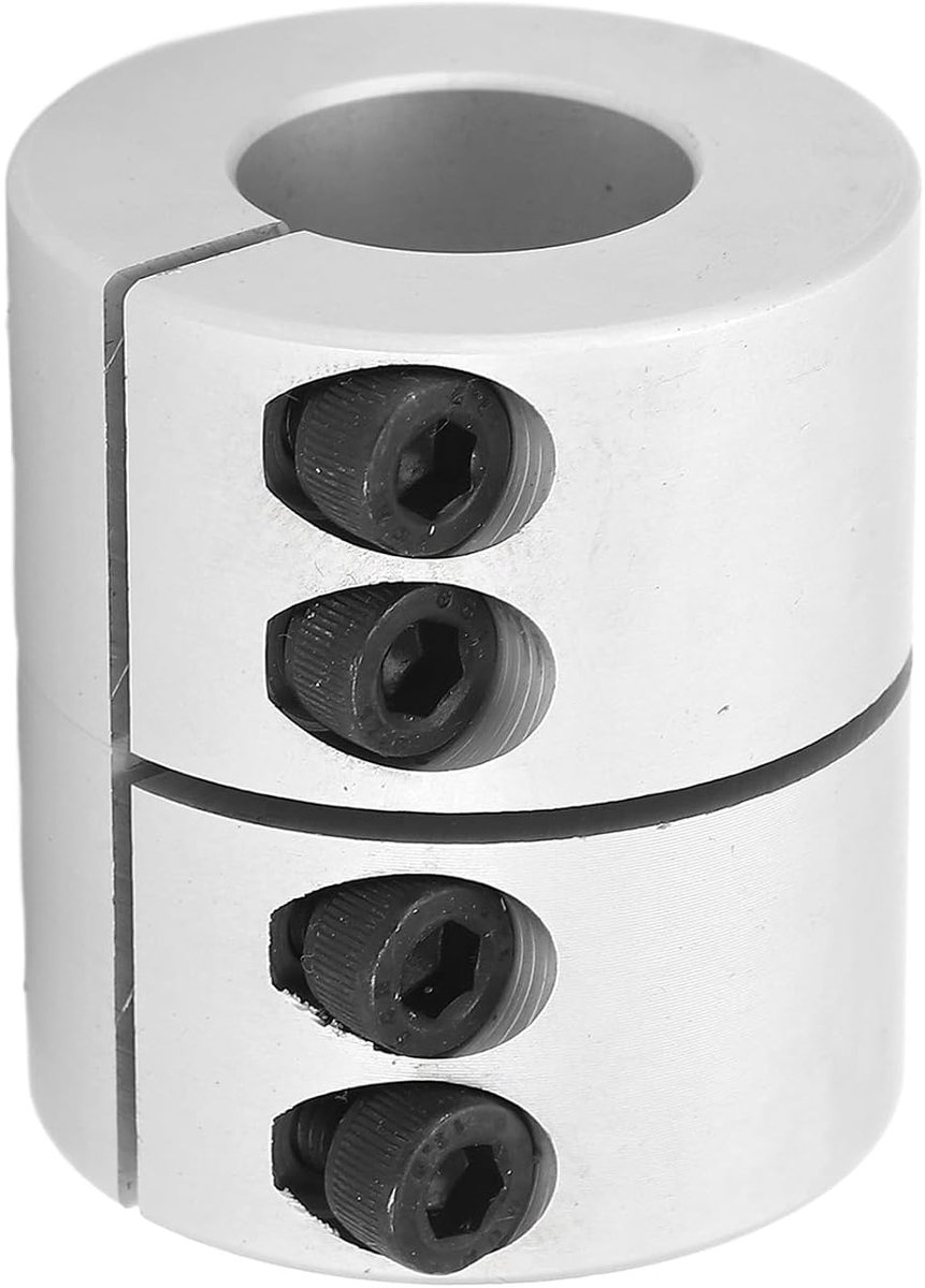 Dailygoods- Koppeling Stijve Koppeling 40 x 45 mm - Roestvrij Staal - Nominale Torsie 38 N.M - Maximale Snelheid 4000 tpm - Geanodiseerd Oxide - Toepa