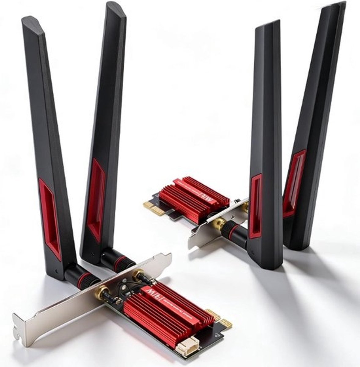WiFi 7 Netwerkkaart - Draadloze Adapter - Snelle Internetverbinding - Tri-Band 6GHz - 6400 Mbps - Groen