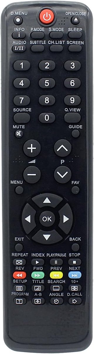 Afstandsbediening Vervanging voor Haier Smart TV LET32C800HF LET39C800 LET50C800HF LT19Z6 LTF22Z6 L LE22G610CF LE24G610CF LE29C810CF TF24Z6 LY19Z6F24Z6 L19C11WL2011W-C L20C11W L42M1