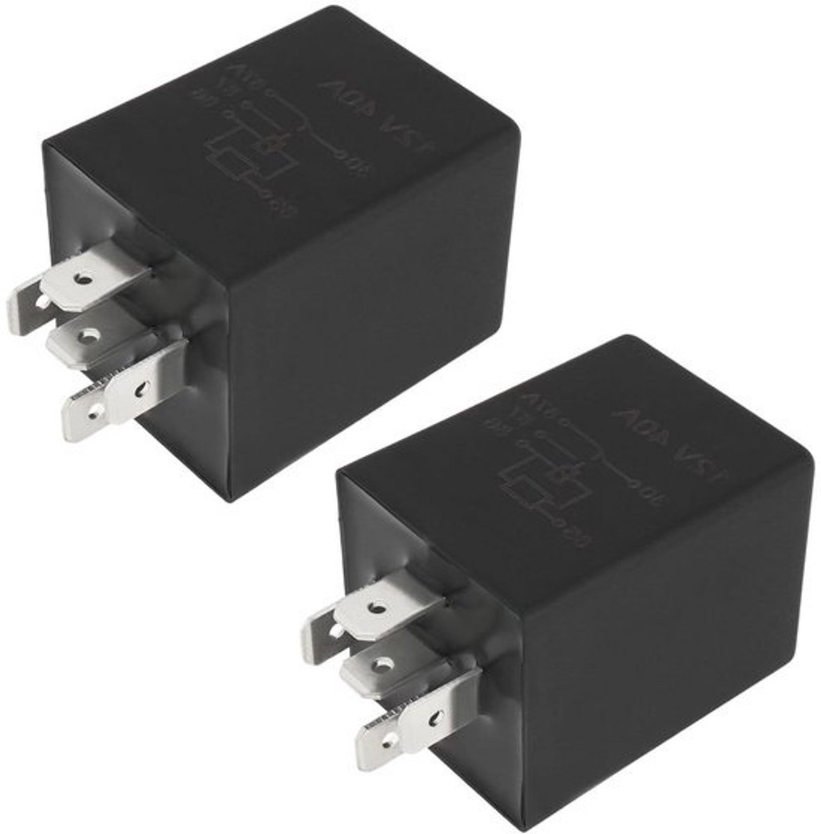 Tijdvertraging Relais - Relais Module Schakelaar - Automotive Systemen Sturen - 10 Seconden Vertraging - 40A 12V - Zilver