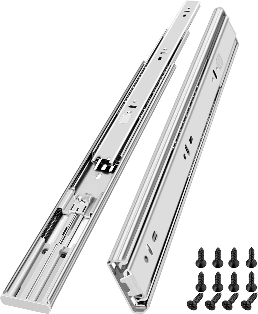 Ladegeleiders 350 mm - Soft-Close - Zijdemonteer - Voor stille sluiting - m-winkel