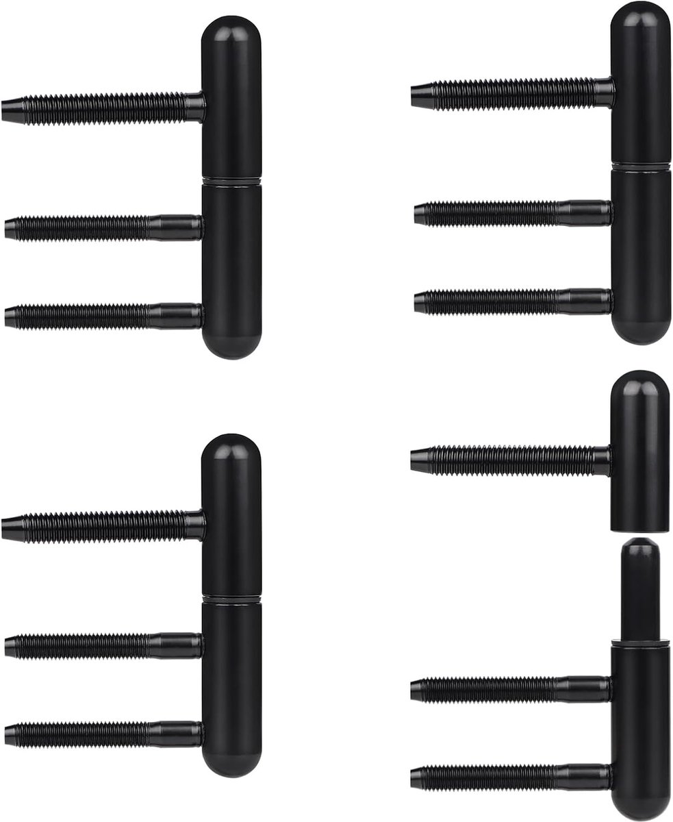 Dailygoods- Deurband Afneembaar - Scharnieren - Geruisloos - Voor Houten Deuren - Eenvoudige Montage - Zwart Nylon - Scharnier