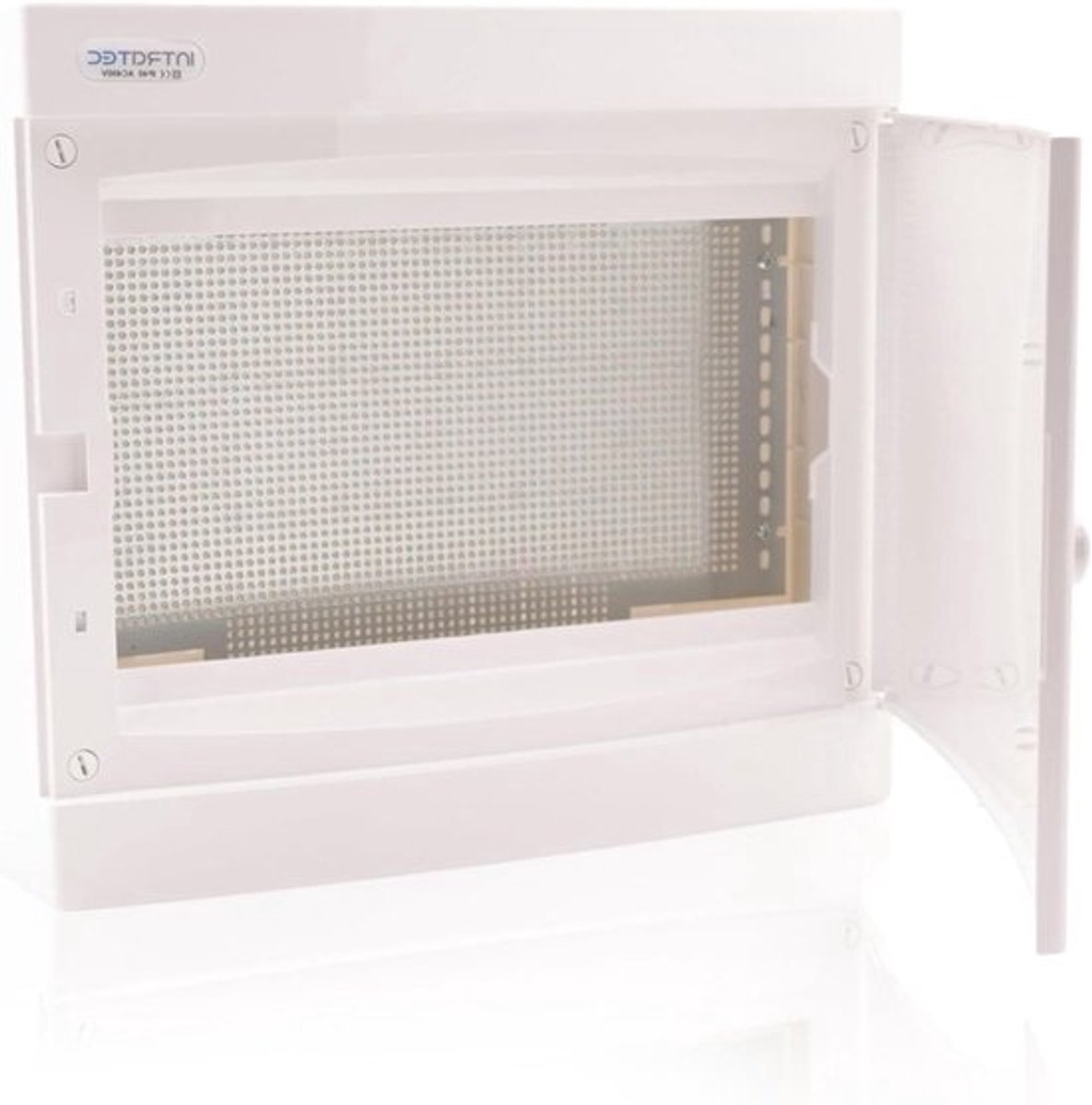 Communicatieverdeler Opbouw - Netwerkverdeler Routerkast - Netwerkapparatuur Organiseren - IP40 Stofdicht - 361 x 396 x 112 mm - Wit