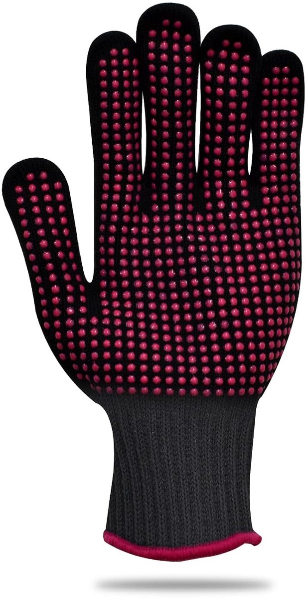 Hittebestendige Handschoenen voor Haarstyling - Zwart - Lichtgewicht - Hittebestendige Bescherming - Voor Kappers
