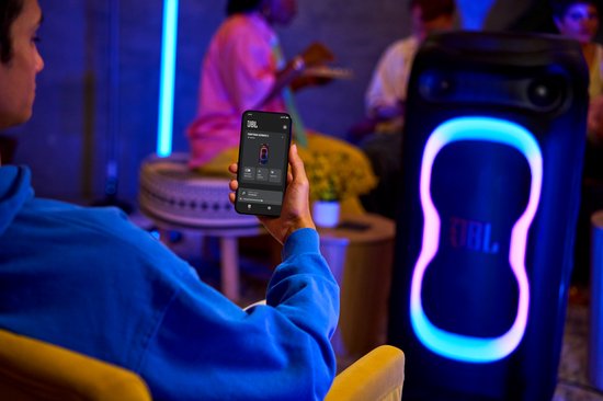 JBL PartyBox Ultimate 2 – Mega PartyBox – Bluetooth en WiFi PartyBox - Partyspeaker 1500W – Op Wielen en Handvat – LED verlichting - Zwart — afbeelding 5