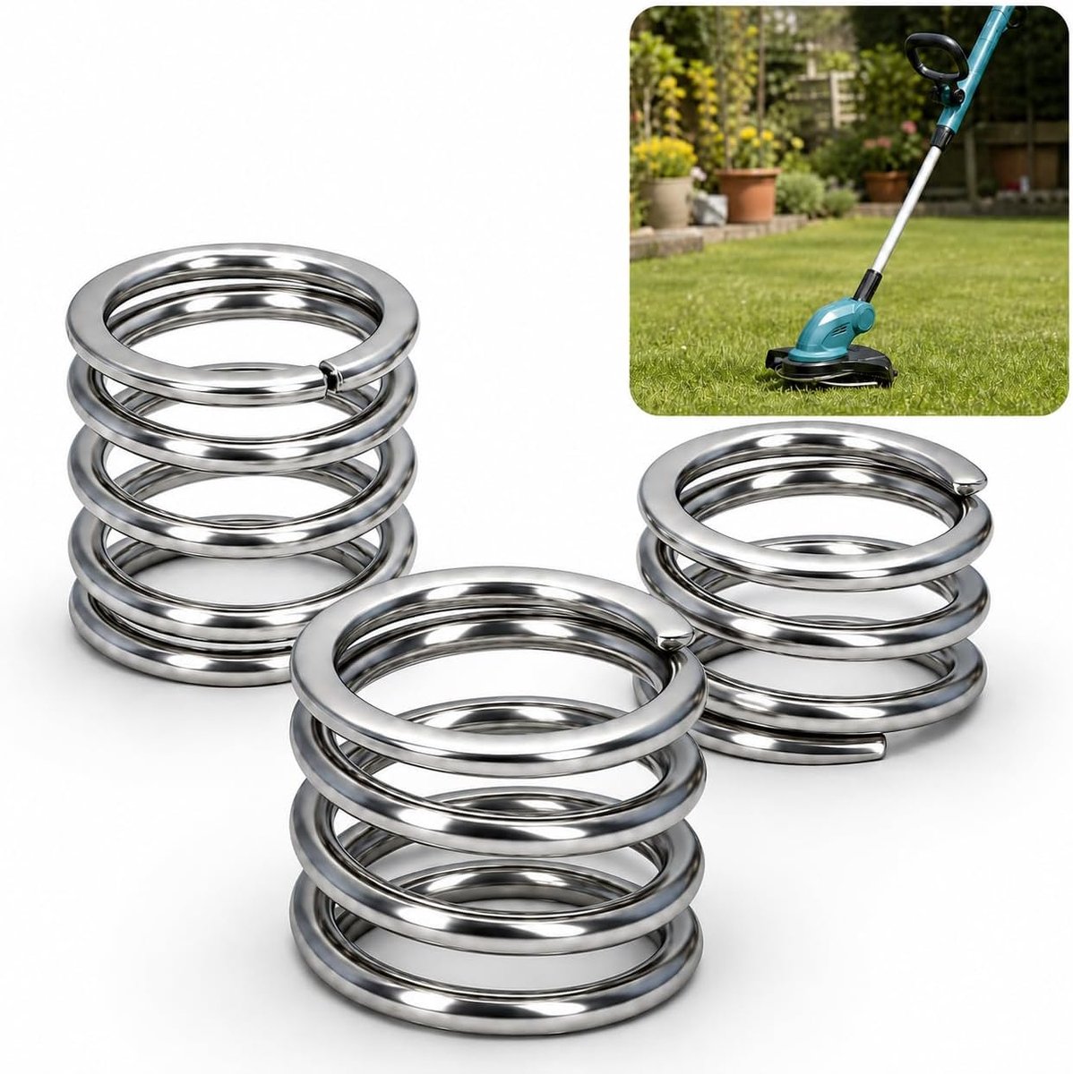3 stuks grastrimmer drukveren voor Makita DUR181, reserveonderdeel 231352-0