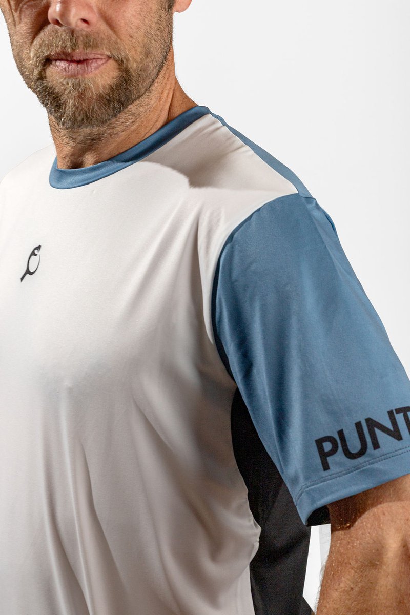 PUNTAZO Padel T-shirt Heren Sportshirt Medium blauw Korte mouw