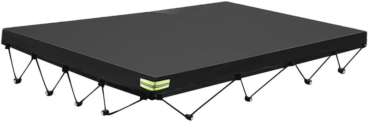Dailygoods- Tonneau Cover Heavy Duty - Pickup Truck Dekzeil - Trailerhoes - Robuust Polyestermateriaal - Afmetingen 214 x 122 x 13 cm - Duurzaam en Ve