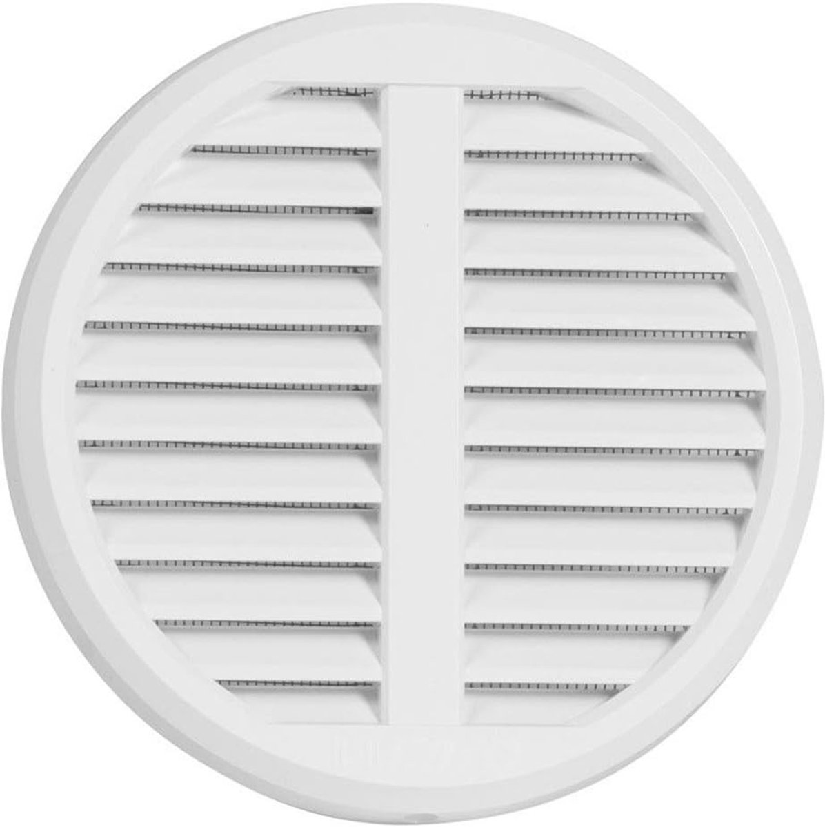 Ventilatierooster van kunststof, verstelbaar voor buizen van 75 tot 125 mm, afdekmaat 140 mm, met insectenbescherming