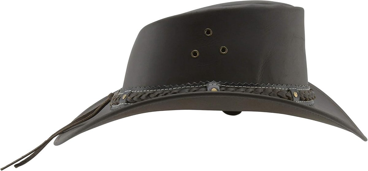 Jungle ARAMAC leren hoed, cowboyhoed, Australische hoed, hoed