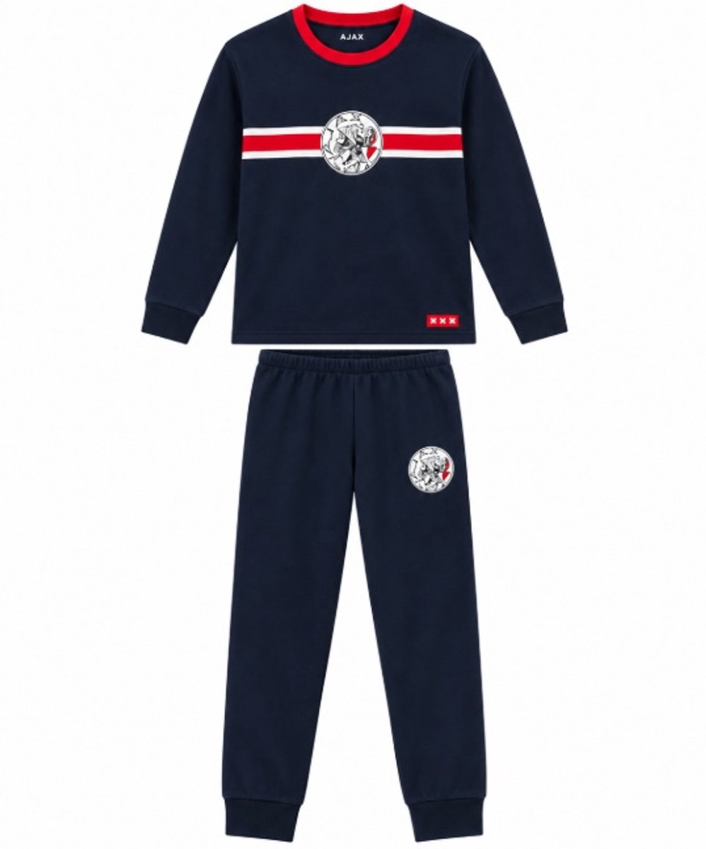Ajax Pyjama blauw rood Maat 152 - Ajax nachtkleding -Ajax Slaapkamer