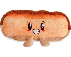 Dailygoods- Etui Kawaii - Pluche Pennenetui - Zacht Kantooretui - Broodvorm - 22,5 x 11 cm - Ideaal voor Jongeren - Pennenhouder