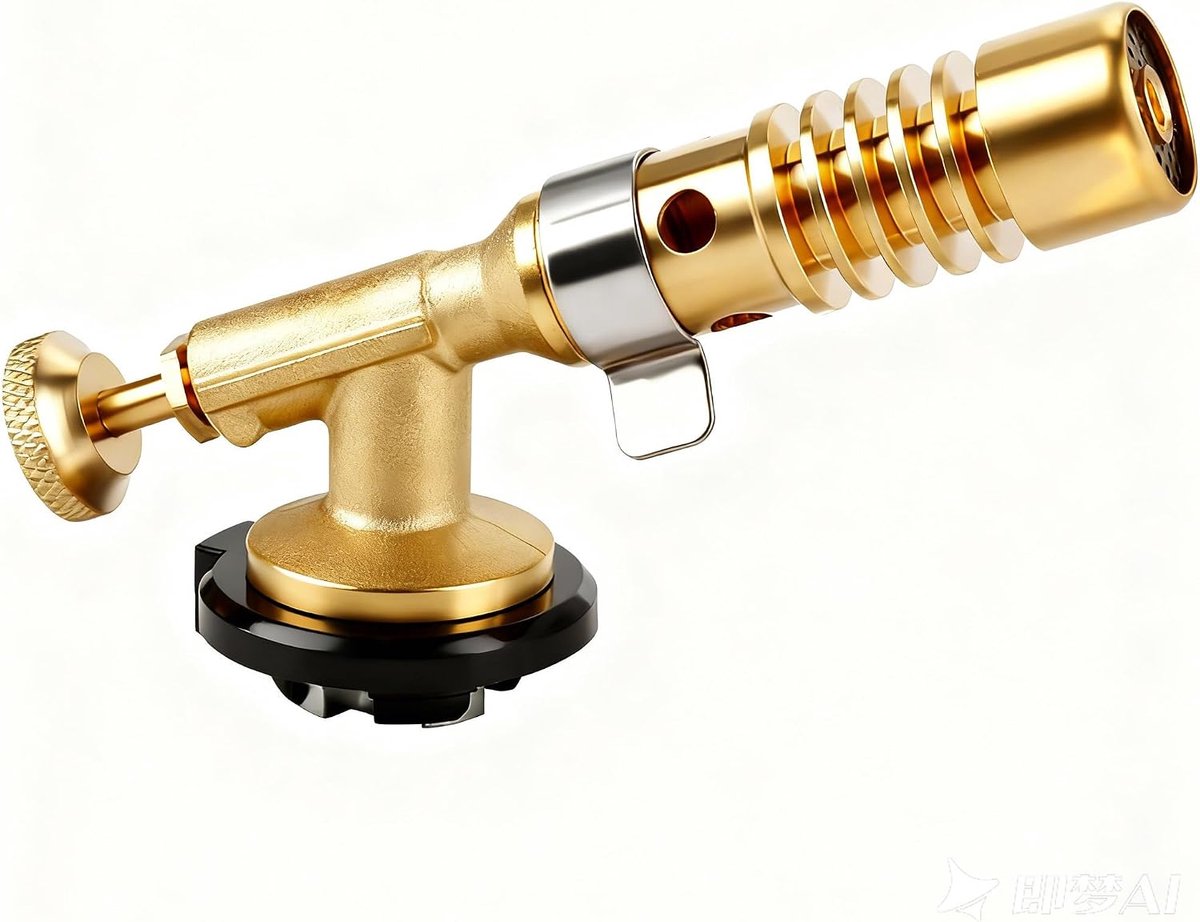Dailygoods - Draagbare Messing Culinaire Fakkel met Verstelbare Vlam tot 1300°C