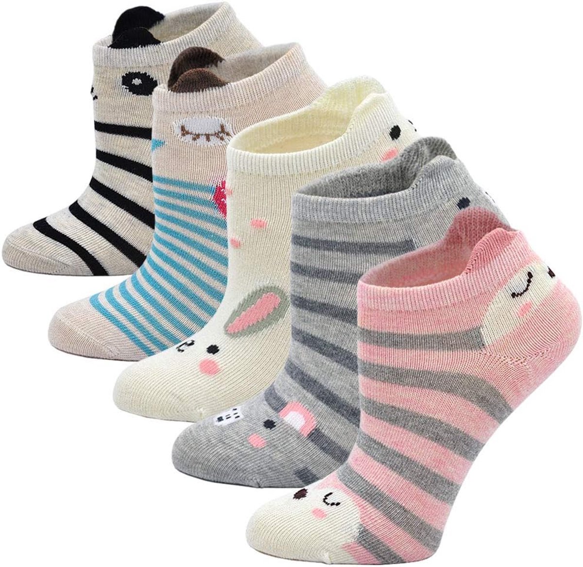Sokken Meisjes Kleurrijke Katoenen Sokken, Kerst Sokken Kinderen Grappige Sokken Peuter Meisjes Dieren Sokken