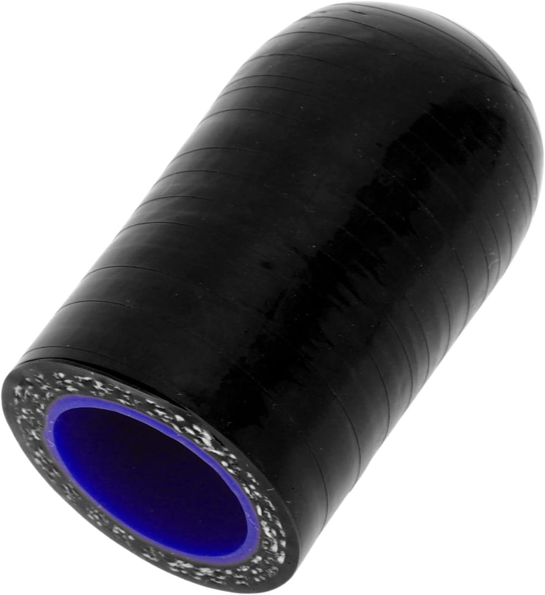 Dailygoods- Slangopzetstuk Siliconen - Zwart/Blauw - 30 mm Lengte - 16 mm Binnendiameter - Hoge Temperatuur Weerstand - Meerlaags Geweven Stof - Slang