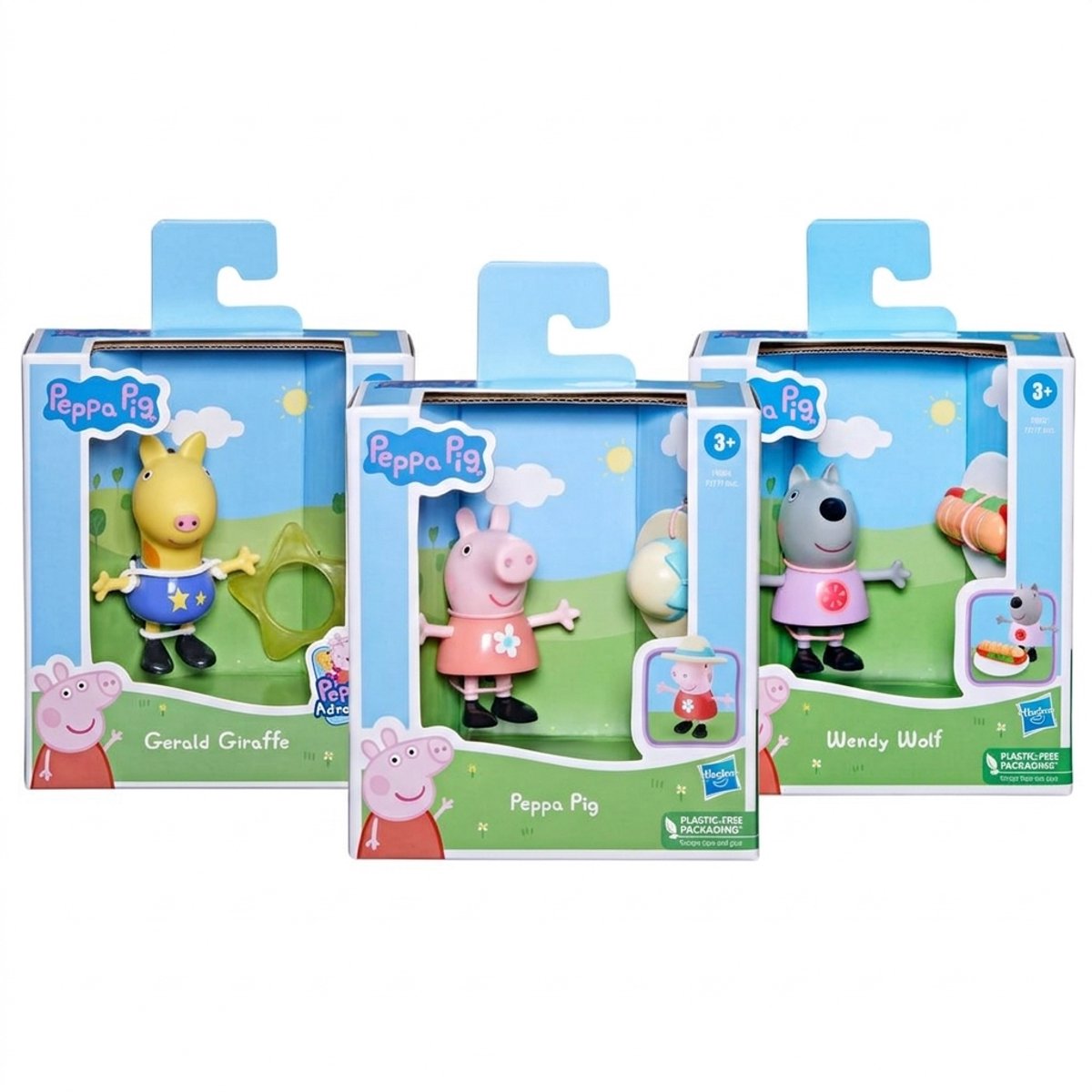 Peppa pig set of 3 characters Peppa, Gerald and Wendy