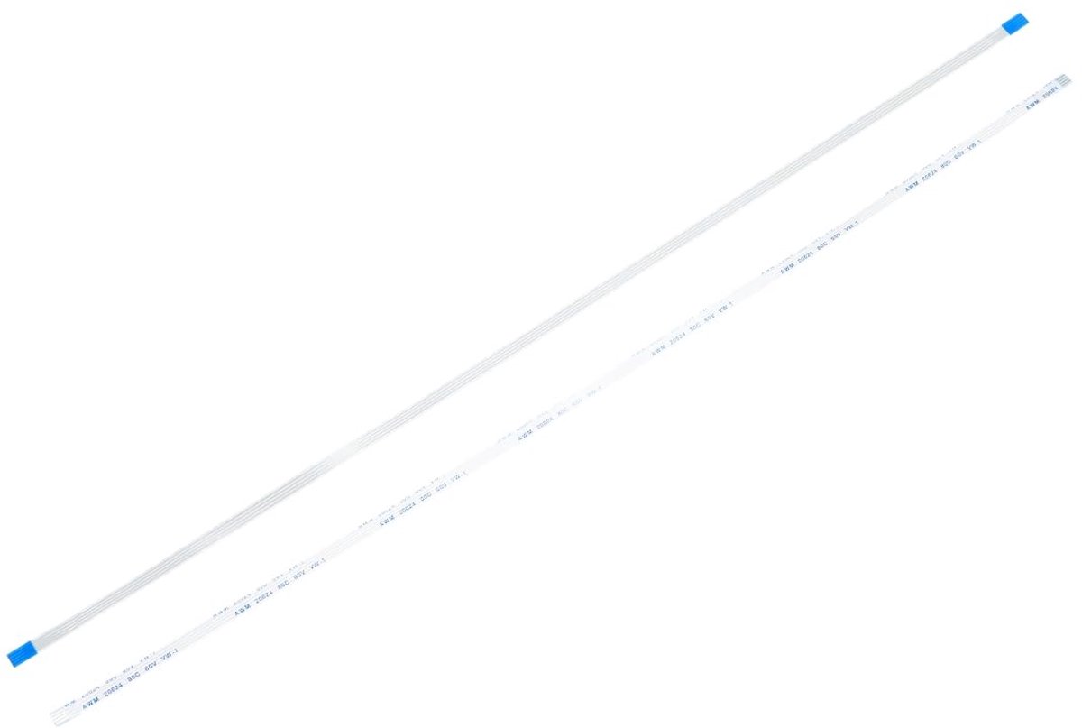 Flexibele platte lintkabel, verlengkabel, 4 pinnen, 1,0 mm, raster, 500 mm, voor 3D-printer, doe-het-zelf, camera, scherm en dvd-speler, aansluiting type A, verpakking met 20 stuks