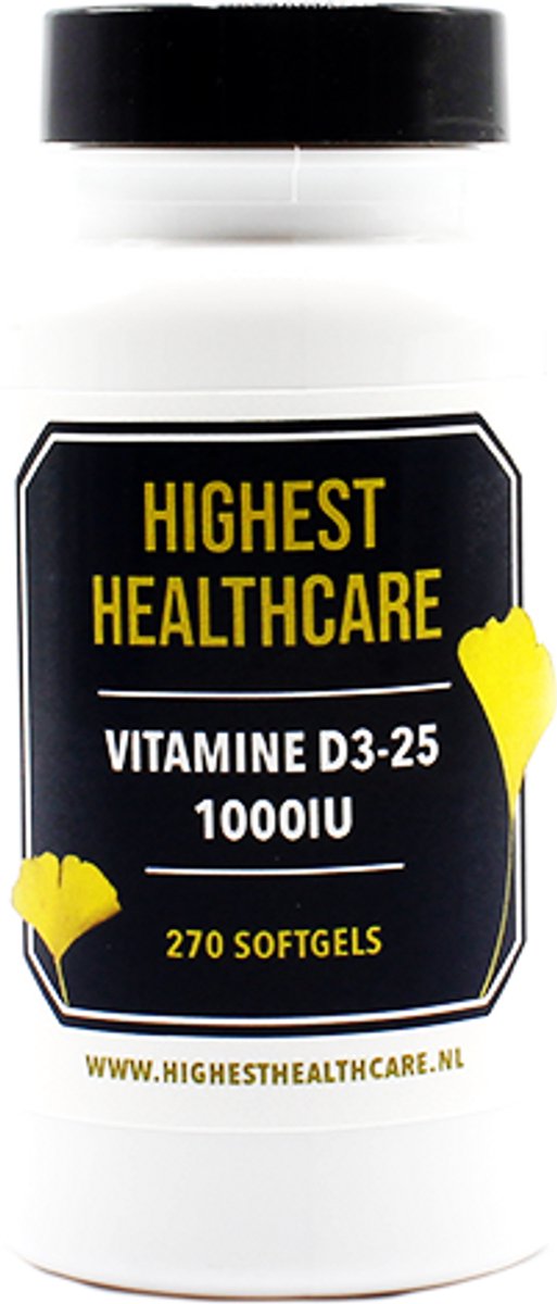 Highest Healthcare Vitamine D3-25 1000IU Softgels